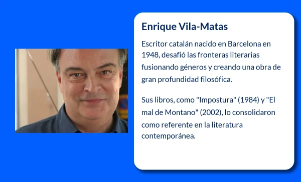 Enrique Vila-Matas (1948-VVVV): El escritor catalán que desafió las fronteras literarias