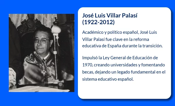 José Luis Villar Palasí (1922-2012): El legado de un político y académico español que reformó la educación