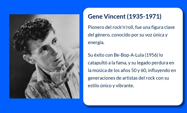 Gene Vincent (1935-1971): El pionero del rock'n'roll sureño que dejó una huella indeleble en la música