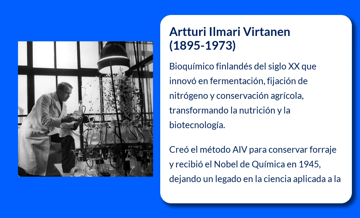 Artturi Ilmari Virtanen (1895-1973). El bioquímico finlandés que revolucionó la agricultura y la nutrición