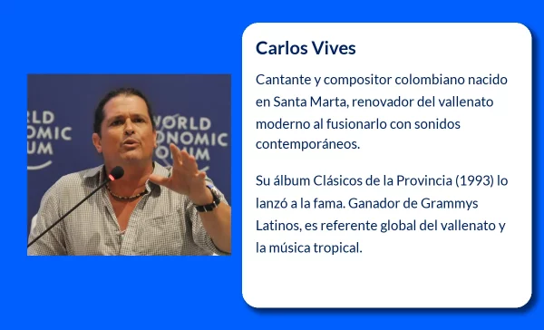 Carlos Vives (1962-VVVV): El rey del vallenato moderno y su legado musical
