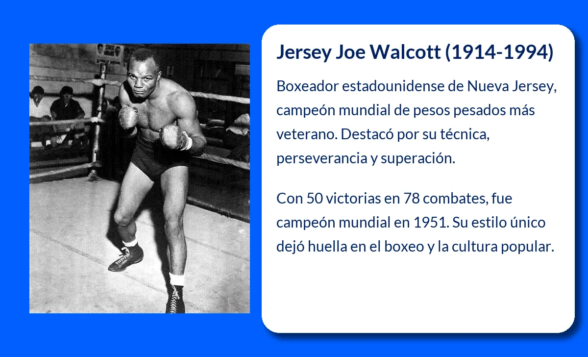 Jersey Joe Walcott. El campeón más veterano en la historia del boxeo pesado
