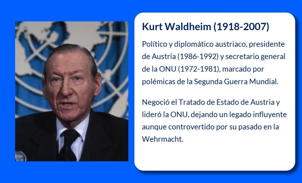 Kurt Waldheim (1918-2007): El Controvertido Legado del Presidente de Austria y Secretario General de la ONU
