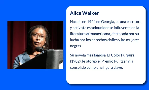 Alice Walker (1944-VVVV). La escritora que transformó la literatura estadounidense