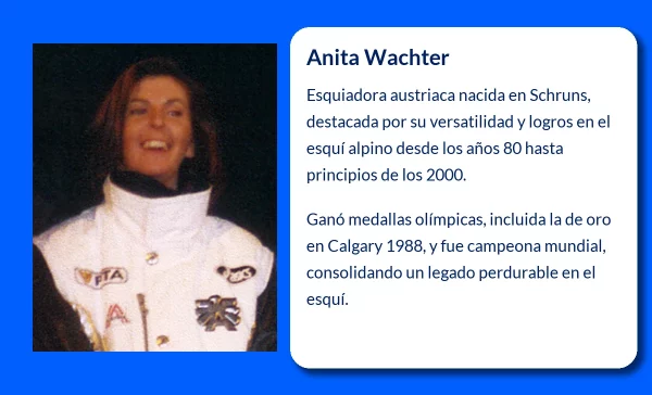 Anita Wachter (1967-VVVV): La campeona olímpica que marcó la historia del esquí alpino