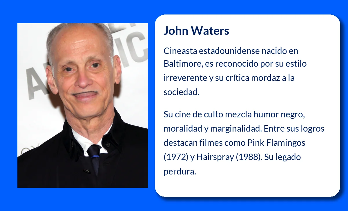 John Waters (1946-VVVV): El cineasta de la provocación y el mal gusto