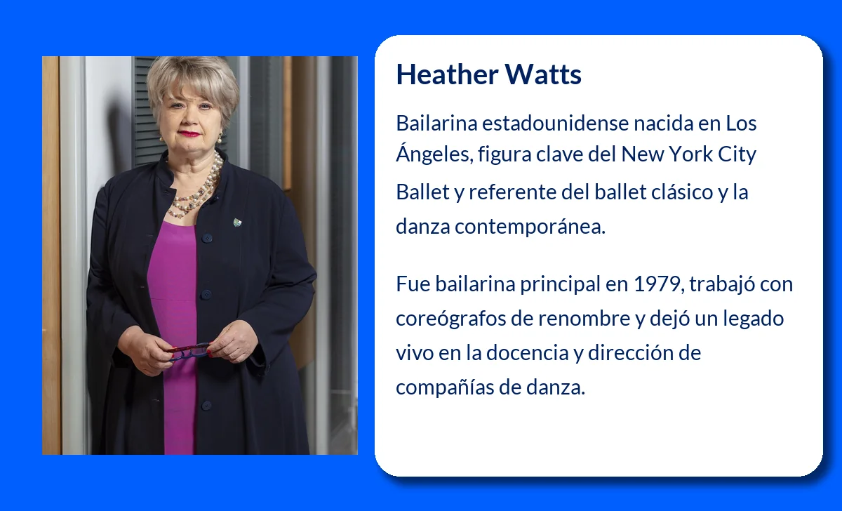 Heather Watts (1953-VVVV): La Bailarina Estrella del New York City Ballet