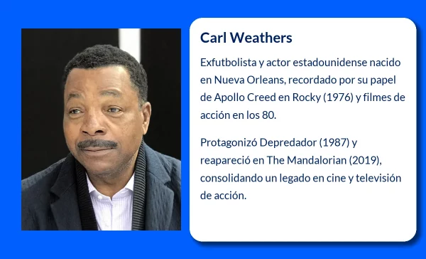 Carl Weathers (1948-VVVV). El atleta convertido en leyenda del cine de acción