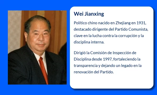 Wei Jianxing (1931-VVVV). El político chino que combatió la corrupción en el seno del Partido Comunista