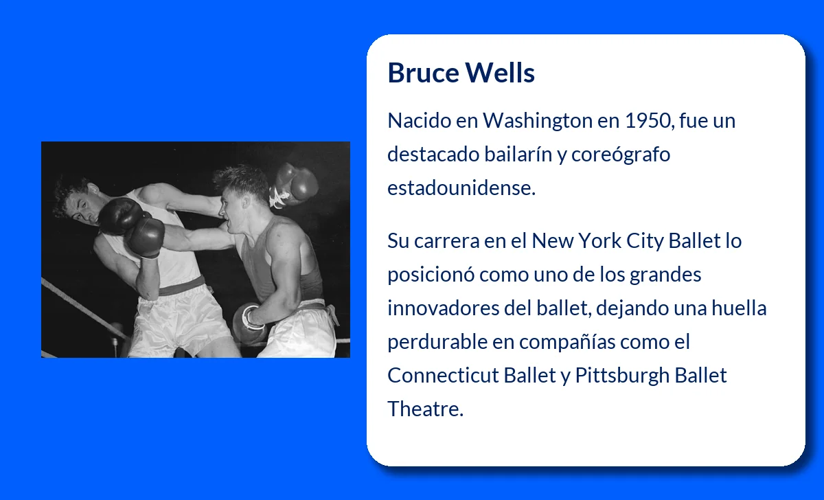 Bruce Wells (1950-VVVV). El bailarín y coreógrafo que transformó el ballet estadounidense