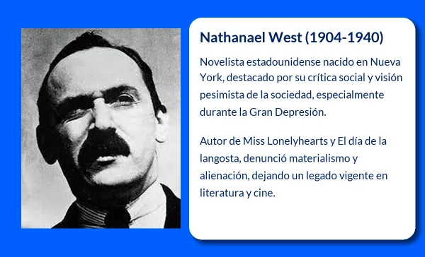 Nathanael West (1904-1940): El autor que retrató la decadencia de Hollywood y la sociedad estadounidense