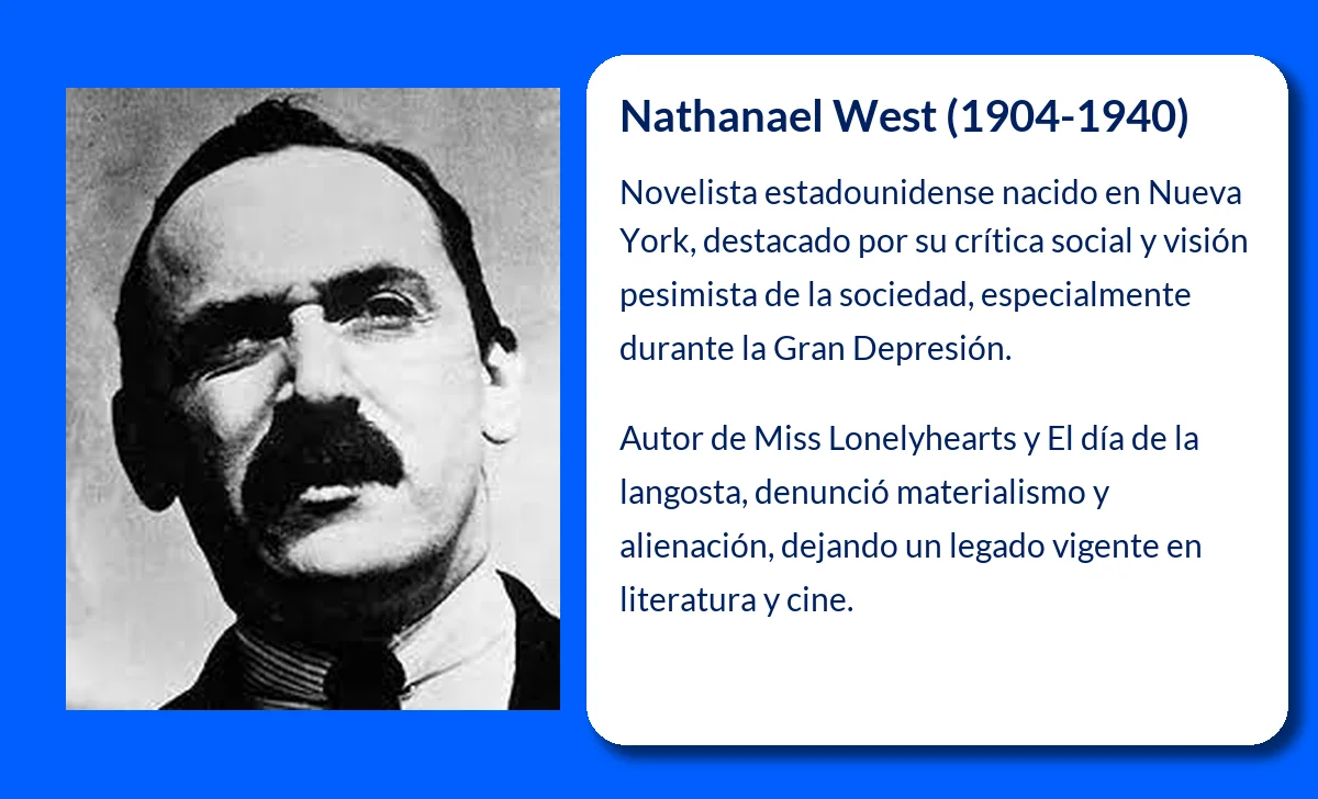 Nathanael West (1904-1940): El autor que retrató la decadencia de Hollywood y la sociedad estadounidense
