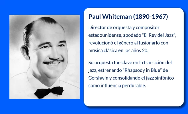 Paul Whiteman (1890-1967). El Rey del Jazz que Transformó la Música de su Época