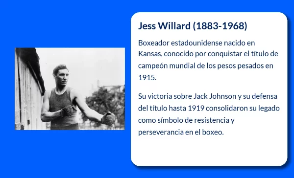 Jess Willard (1881-1968): El gigante que conquistó el título de campeón mundial de boxeo