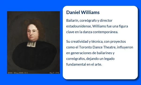 Daniel Williams (1943-VVVV). El renombrado bailarín y coreógrafo estadounidense que dejó huella en la danza contemporánea