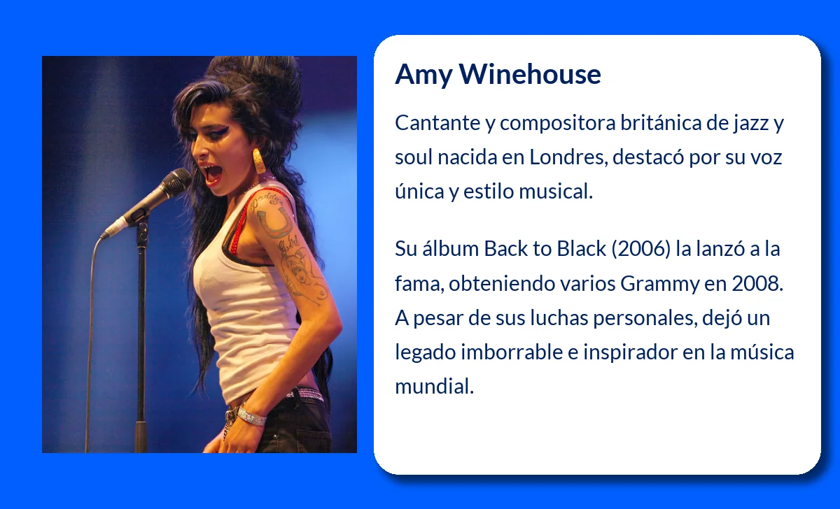 Amy Winehouse (1983-2011): La voz del jazz contemporáneo que conquistó al mundo