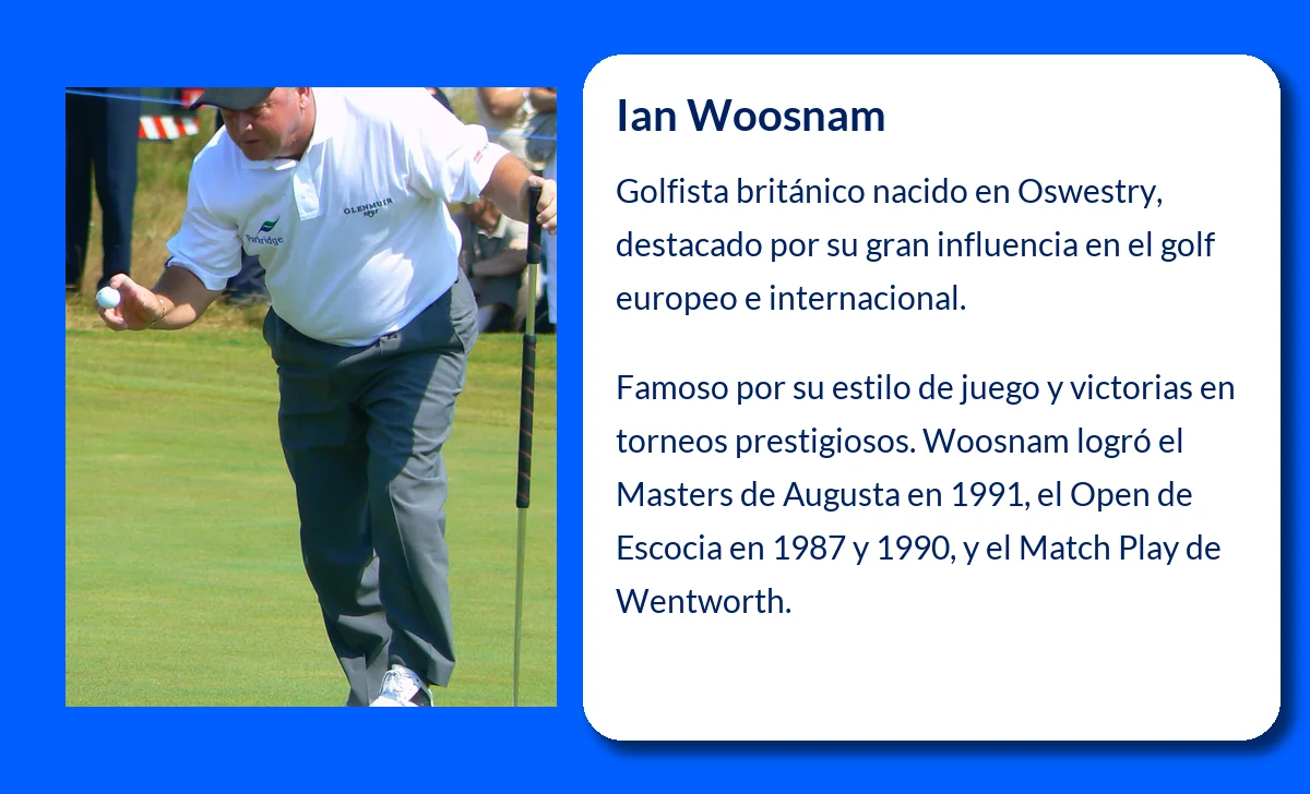 Ian Woosnam (1958-VVVV): El golfista británico que dejó huella en el Masters de Augusta y el Tour Europeo