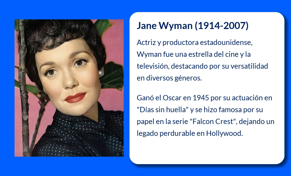 Jane Wyman (1914-2007): La gran actriz que marcó una era en Hollywood