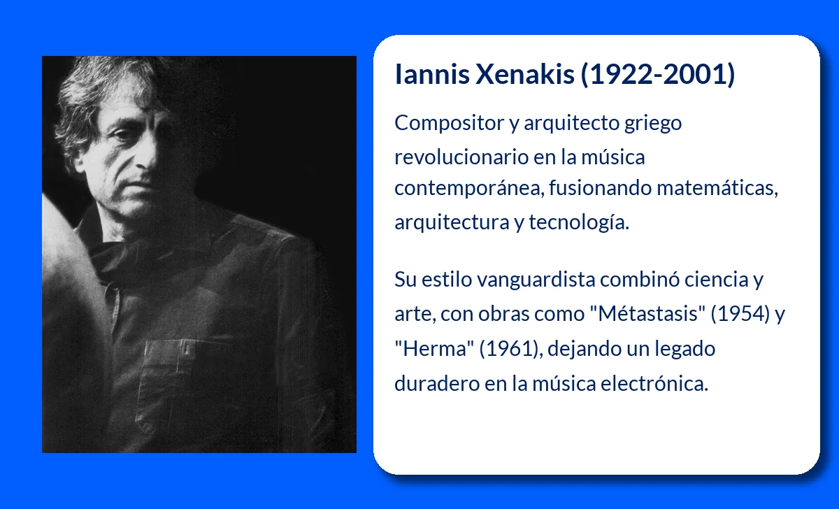 Iannis Xenakis (1922-2001): El genio de la música vanguardista y la arquitectura matemática
