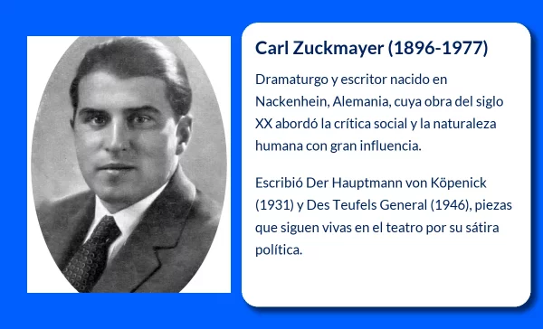 Carl Zuckmayer (1896-1977): Un dramaturgo influyente en la literatura alemana