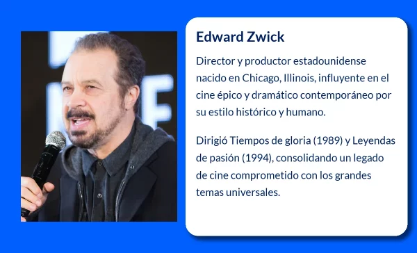 Edward Zwick (1952-VVVV): El director detrás de historias épicas y conmovedoras del cine estadounidense