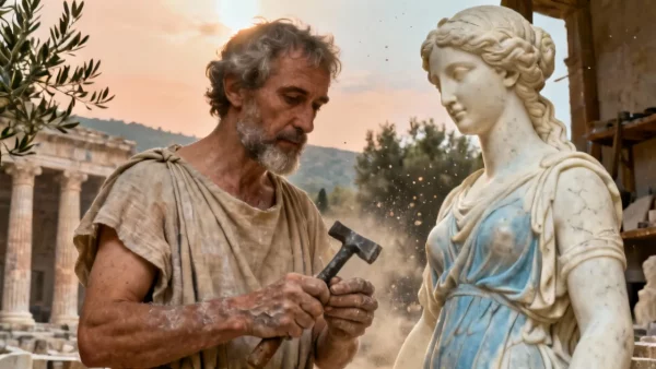 Aulanio Evander El escultor ateniense que restauró la estatua de Diana