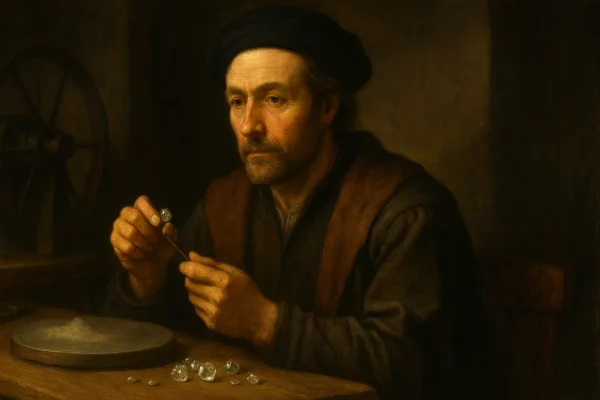 Berken de Brujas El hombre que descubrió el arte de tallar diamantes