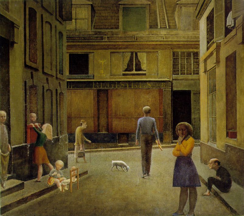 Le passage du Commerce Saint-Andre (1952-54) by Balthus