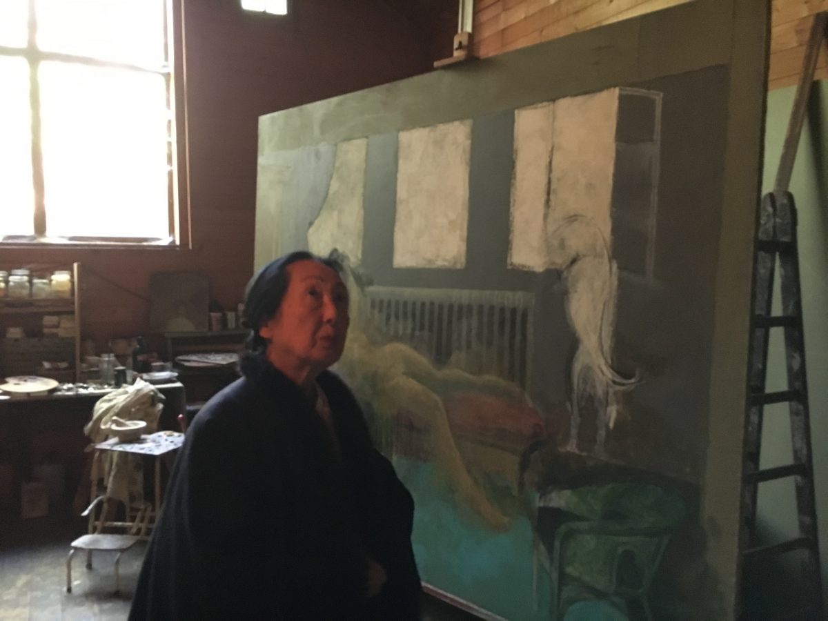 Setsuko en el estudio de Balthus. 