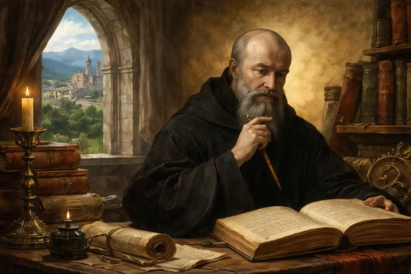 Columbano de Bobbio El monje benedictino que desentrañó a Aristóteles en el Renacimiento