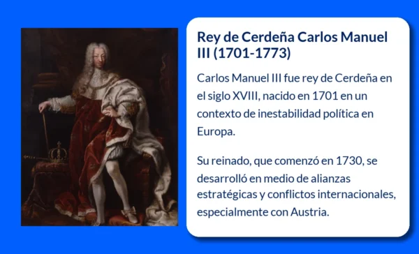 Rey de Cerdeña Carlos Manuel III